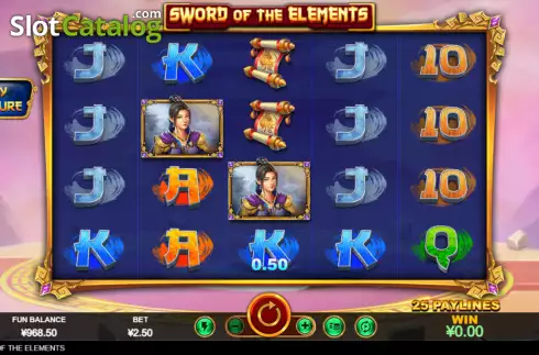 Captura de tela4. Sword of the Elements slot