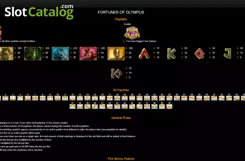 Bildschirm5. Fortunes of Olympus slot