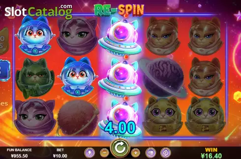 Expanding Wild with ReSpins Win Screen 2. Space Paws slot