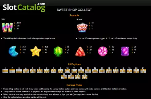 Bildschirm5. Sweet Shop Collect slot