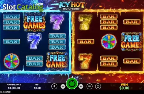 Ecran2. Icy Hot Multi-Game slot