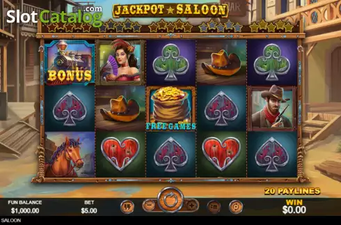 Skärmdump2. Jackpot Saloon slot