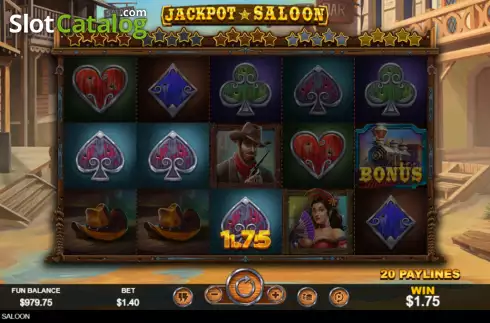 Win screen 2. Jackpot Saloon slot