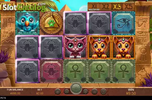 Win screen 2. Pyramid Pets slot