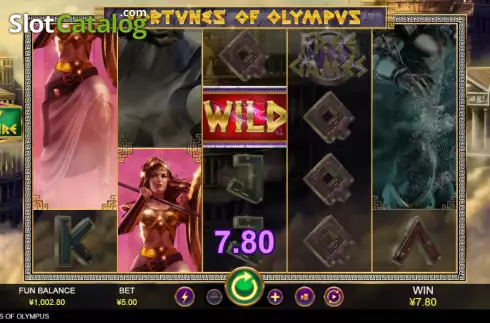 画面3. Fortune of Olympus カジノスロット