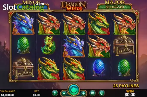 画面2. Dragon Winds カジノスロット