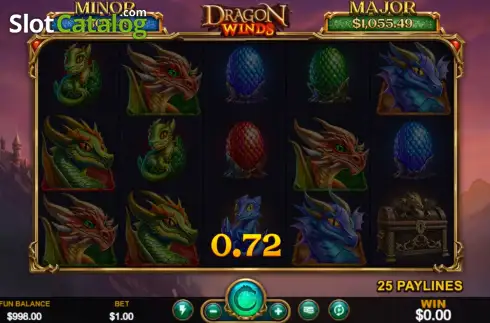 画面3. Dragon Winds カジノスロット