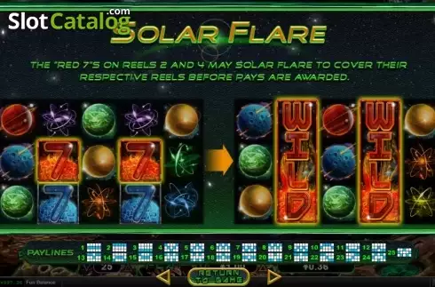 Solar Flare. Nova 7's slot