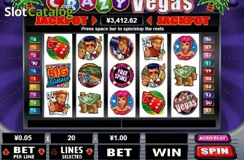 Reel Screen. Crazy Vegas slot
