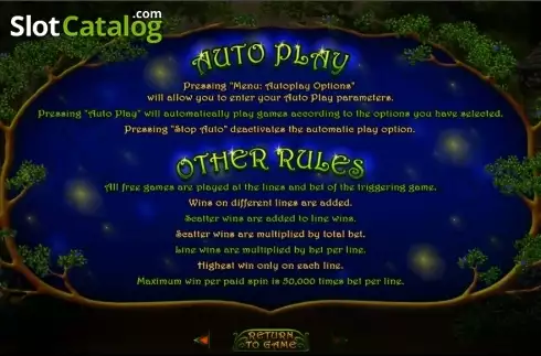 Rules. Enchanted Garden 2 slot