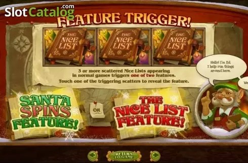Free Spins 1. The Nice List slot