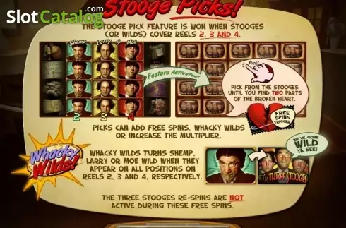 Bonus Game. The Three Stooges Brideless Groom slot