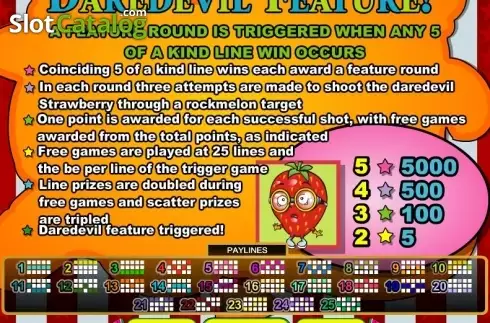 Features 2. Fruit Frenzy slot