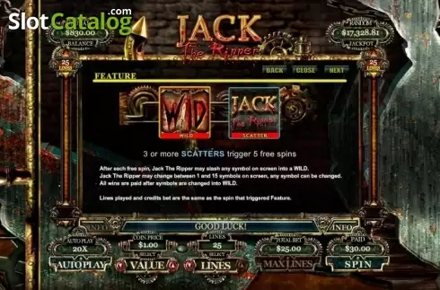 Feature. Jack the Ripper slot