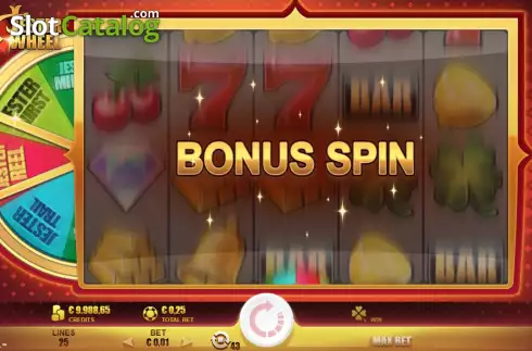 Bonus Spin. Jester Wheel slot