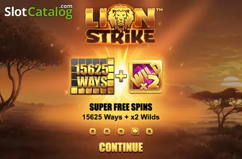 Schermo2. Lion Strike slot