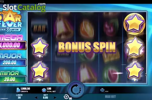 Bildschirm4. Star Fever Link and Win slot