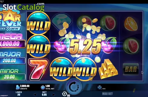 Schermo5. Star Fever Link and Win slot