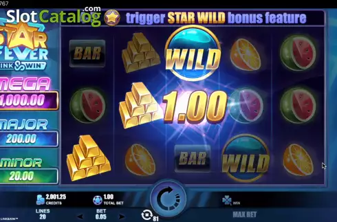 Bildschirm6. Star Fever Link and Win slot