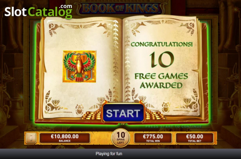 Pantalla6. Book Of Kings (Rarestone Gaming) Tragamonedas 