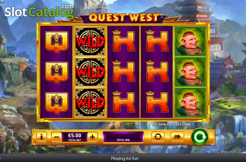 Reel Screen. Quest West slot