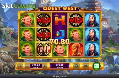 Win screen 1. Quest West slot