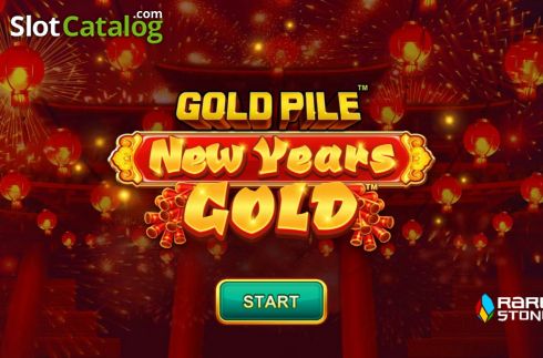 Start Screen. Gold Pile: New Years Gold slot