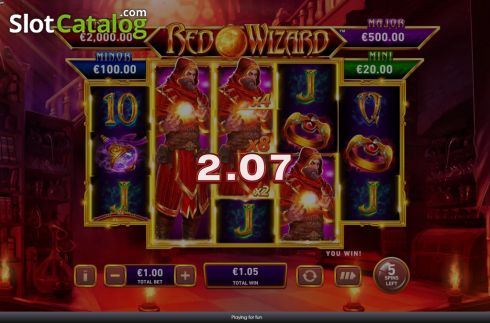 Free Spins. Red Wizard slot