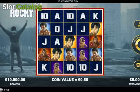 Skärmdump3. Rocky (Rarestone Gaming) slot
