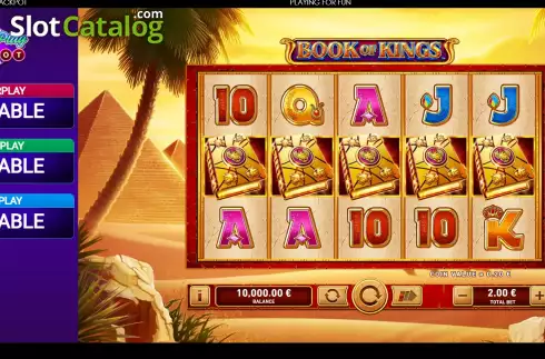 Game screen. Book of Kings: Power Play slot