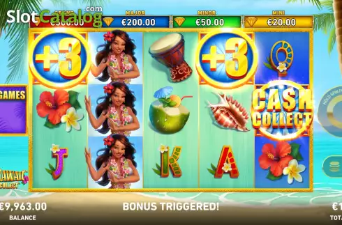 Free Spins Win Screen. Alohawaii: Cash Collect slot