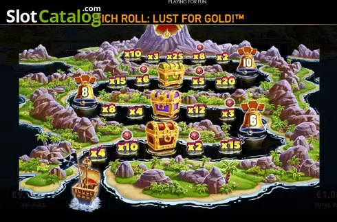 Game Features screen 3. Rich Roll: Lust For Gold! slot