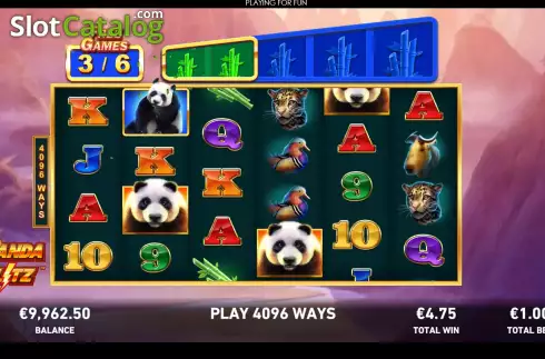 Free Spins screen 2. Panda Blitz slot