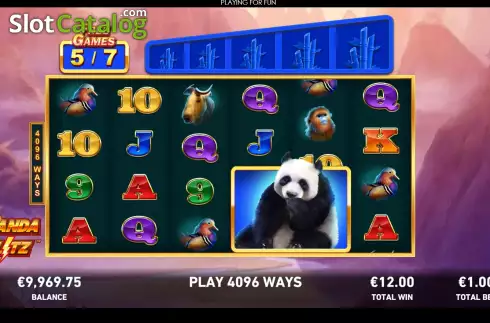 Free Spins screen 3. Panda Blitz slot