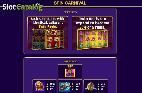 Ekran5. Spin Carnival yuvası
