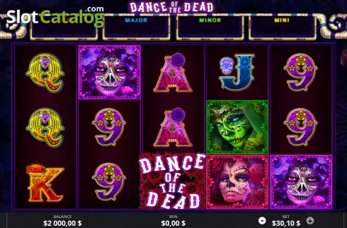 Reel screen. Dance of the Dead slot