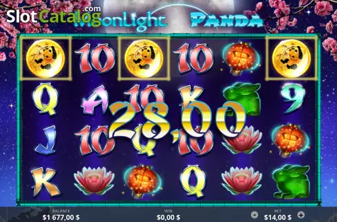 Win screen 3. Moonlight Panda slot