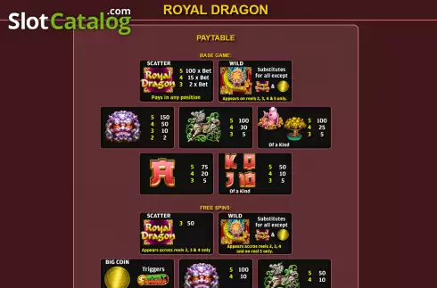 Pantalla5. Royal Dragon Tragamonedas 