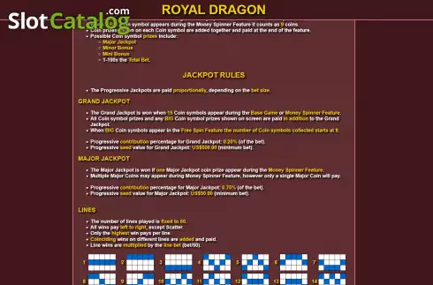 Pantalla8. Royal Dragon Tragamonedas 