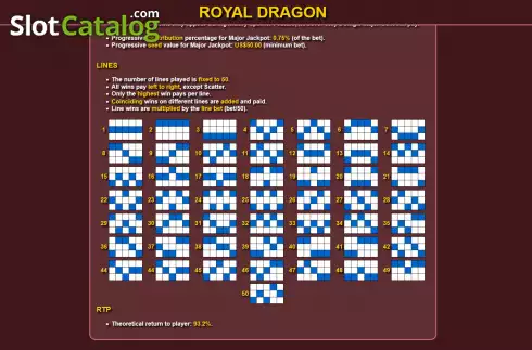 Pantalla9. Royal Dragon Tragamonedas 