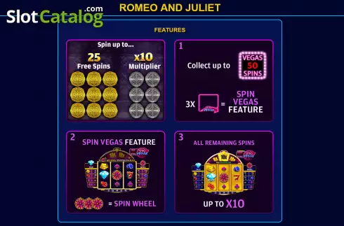 Ecran5. Romeo and Juliet (Ready Play Gaming) slot