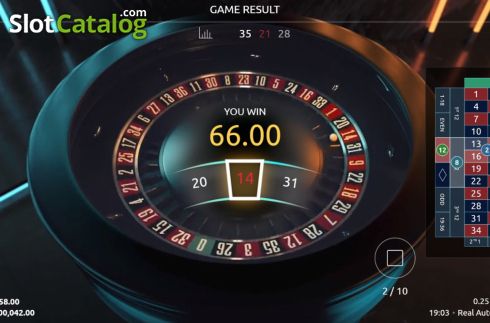 Game Screen 6. Real Auto Roulette slot