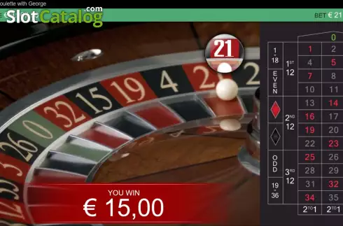 Pantalla6. Real Roulette With George Tragamonedas 