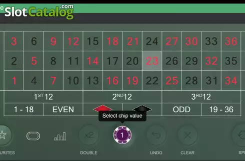 Game screen. Real Christmas Roulette slot