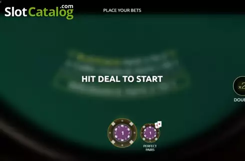 Game screen. Ultimate Blackjack with Rachael slot