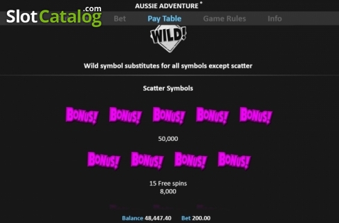 Bildschirm8. Aussie Adventure slot