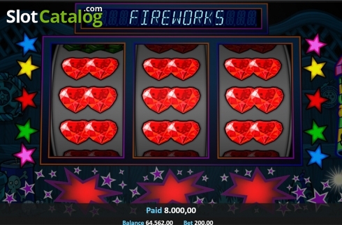 画面4. Funsize Fireworks (ファンサイズ・ファイヤーワークス) カジノスロット