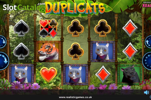 画面2. Duplicats (デュプリキャッツ) カジノスロット