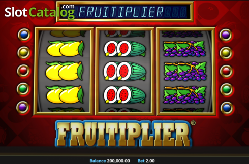 画面2. Fruitiplier (フルーティープライヤー) カジノスロット