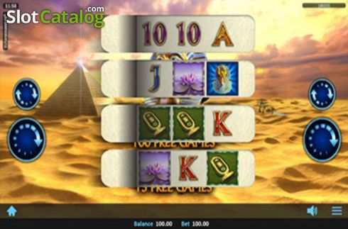 Game Screen 1. Tutankhamun Pull Tab slot